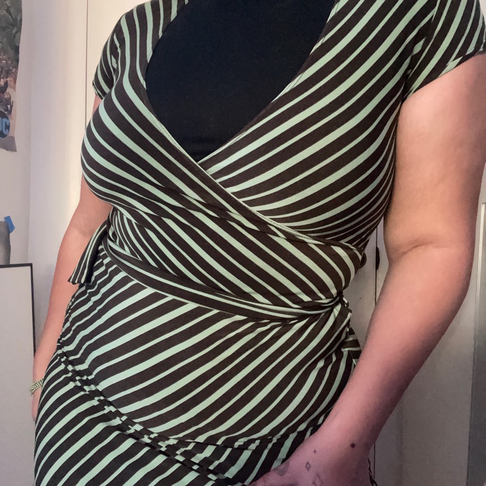 Mint green vintage vibe dress